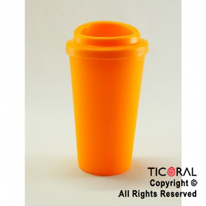 VASO TERMICO CAFE NARANJA 300 CC X 1